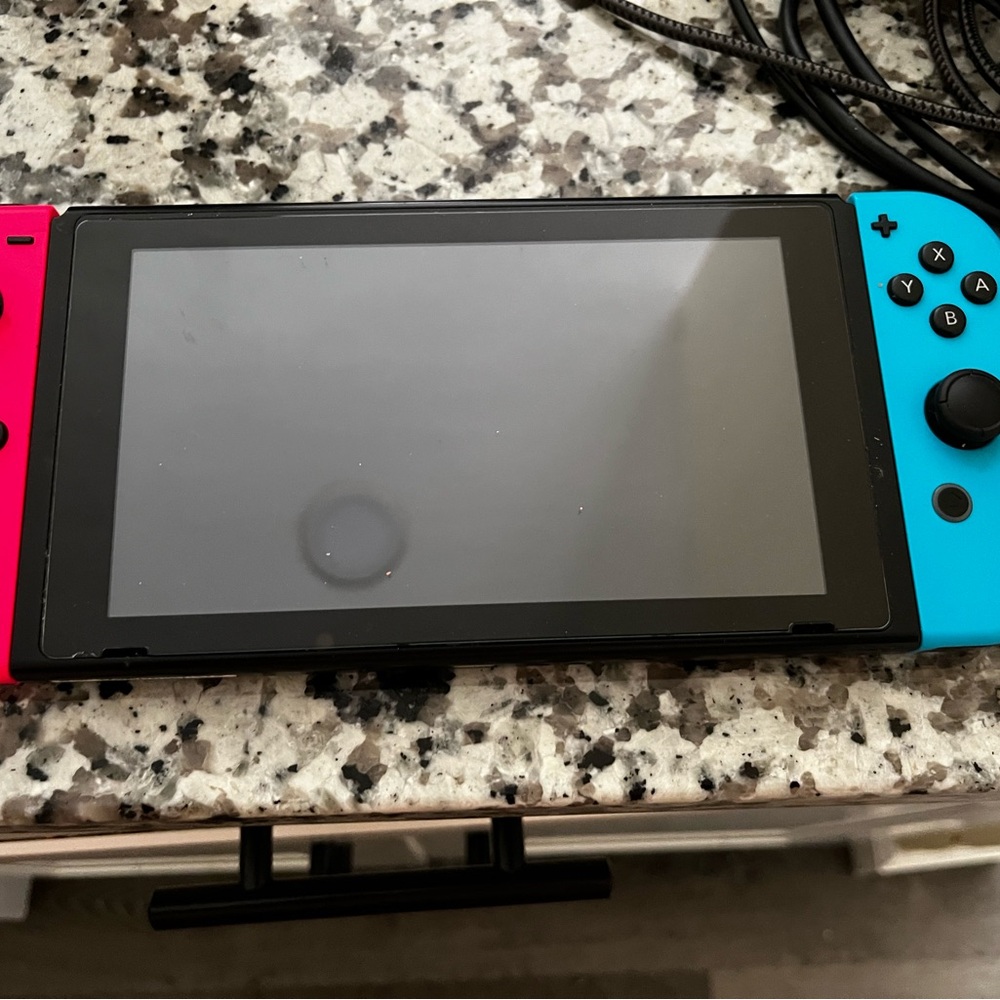 Nintendo Handheld Console Red and Blue